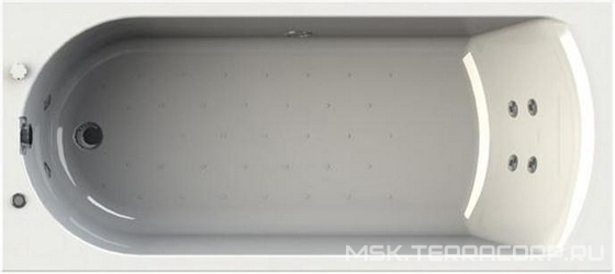 Ванна акриловая "Николь" 1500х700x480 мм, каркас, фронт. панель, ГМ"Баланс Chrome", XX