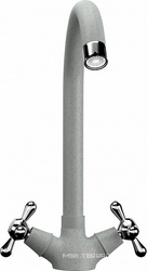 Смеситель Ulgran U-012(310) серый, для кухонной мойки| 16x32x21