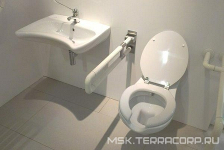 Поручень откидной, ахватный для инвалидов, настенный ZZ Creavit Универсал TB302