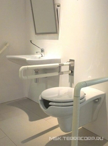 Поручень откидной, ахватный для инвалидов, настенный ZZ Creavit Универсал TB302