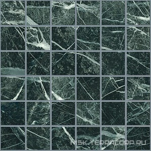 Мозаика Emil Ceramica Tele Di Marmo Revolution Mosaico Verde Saint Denis Lappato ZZ 30x30