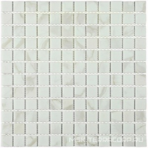 Мозаика Bonaparte Мозаика стеклянная Mia white (matt)  (23x23x4) ZZ 30x30