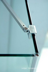 Душ уголок, дверь распашная 900-1000мм с неподв.сегментом 985-995х1950мм, (стекло прозр.8мм,фурнит.цв.хром),  ZZ Cezares Slider SLIDER-AH-1-100-90/100-C-Cr