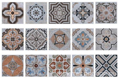 Керамическая плитка для пола и стены DeShun Ceramics Art Decor MIX  DC36 20x20 DC36