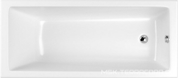Ванна акриловая WHITECROSS Wave 170х70, без каркаса, сифона, цв. белый, ZZ