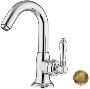 Смеситель для раковины на 1 отв., с д/к, (цв. бронза, ручка El Capitan), Cinquanta ZZ Nicolazzi Tradizionale 3454 BZ 75C