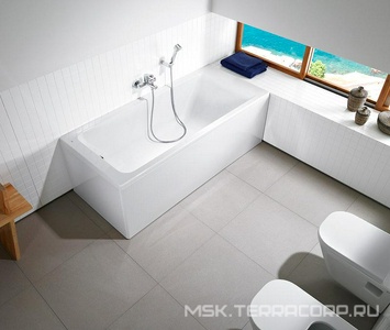 Акриловая ванна EASY 170х75x45 см прямоугольная (БЕЗ монтажного комплекта и панели) ZZ Roca Easy ZRU9302899