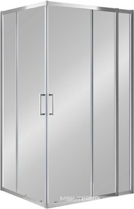 Душевой уголок 1100х900хh1950мм, прямоугольный, правый/левый, (стекло прозр.Idrorepellente 6мм, фурн.цв.браш.золото),  ZZ Cezares Molveno MOLVENO-AH-21-90+20-C-BORO-IV