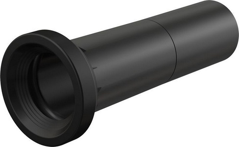 Патрубок для унитаза AlcaPlast M148 (удлинител часть для стока воды к унитазу, подходит для людей с ограниченной физ. актив.) цв. черный, ZZ AlcaPlast Универсал М148