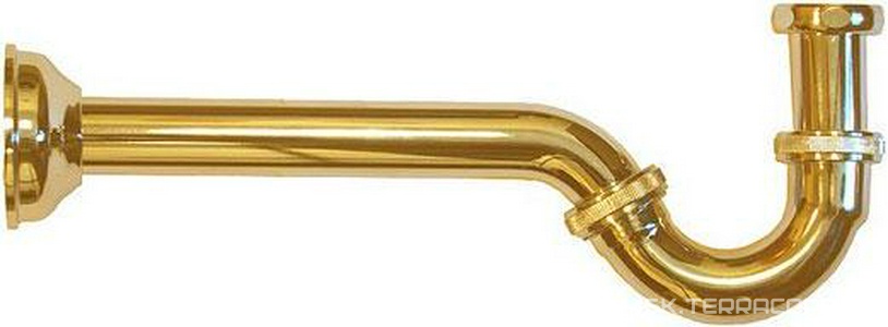 Сифон для биде 1"1/4, "S-образный", классический, (цв.золото), Kerasan ZZ Kerasan Универсал 9133 91