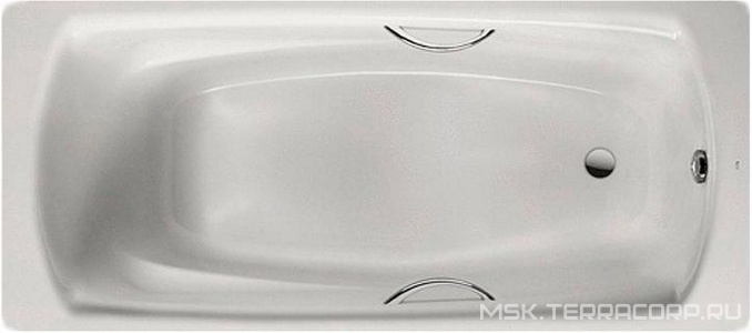 Ванна стальная Свинг 170*75, с отверстиями под ручки, БЕЗ ручек, БЕЗ ножек ZZ Roca Swing 2201E0000 / 2201.E.000.0