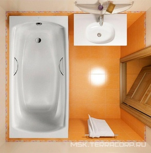 Ванна стальная Свинг 170*75, с отверстиями под ручки, БЕЗ ручек, БЕЗ ножек ZZ Roca Swing 2201E0000 / 2201.E.000.0