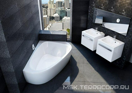 Ванна LOVE STORY II R 196x139  белая (правая), ZZ Ravak Love Story II C761000000