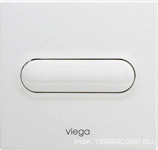 Кнопка смыва, механич., для сист. смыва писсуара (пластик цв. белый alpin white),  for Style 11 ZZ Viega Visign 598501