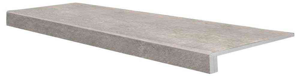 Ступень Евро Левая Керамогранит Beton G1102 MR мат.серый (n077887)ZZ|30x89