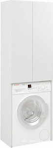 Шкаф SanStar напольный 65,2x40x200 см, над стиральной машиной, белый, ZZ SanStar Универсал 312.1-3.4.1.