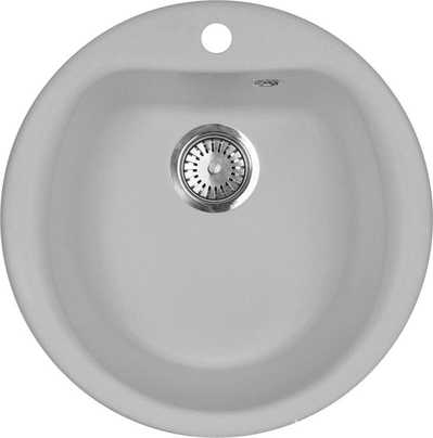 Мойка кухонная AquaGranitEx M-07 серая| 49x49x20