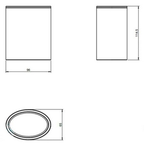 Стакан настенный 9,6х6,5хh11см, (цв. хром) Mar Pomd'or MAR 75.70.01.002