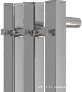 Полотенцесушитель электрический, вертикальный, 120*12 см, П3, диммер справа, цв.хром глянец Point Гермес PN13822