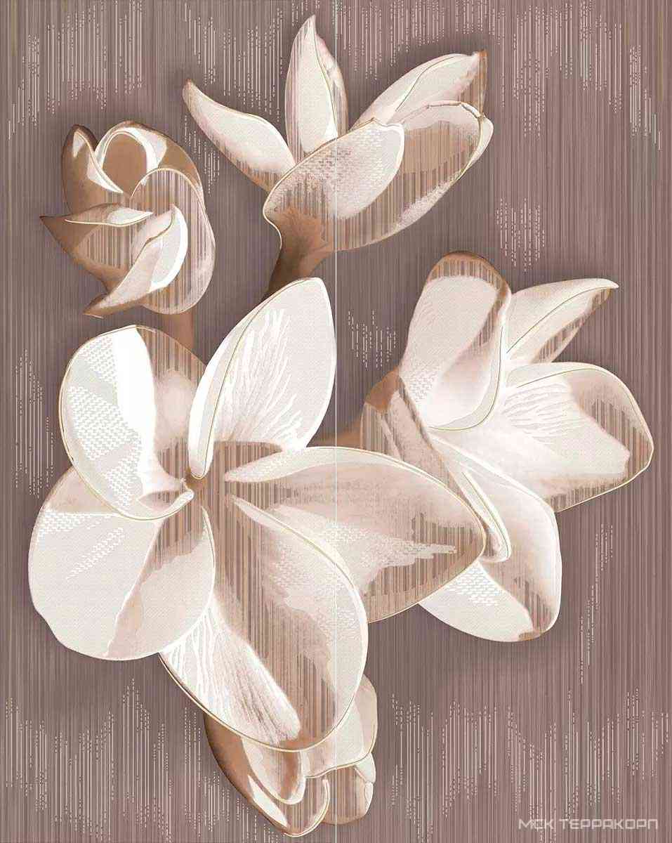 Панно Amati Plumeria Alba (2 шт) ZZ40.5x50.2
