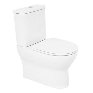 Чаша напольного, безободкового унитаза, сиденье с микролифтом в компл., крепеж к полу в компл., (без бачка),  ZZ BelBagno Energia BB8134CPR/SC