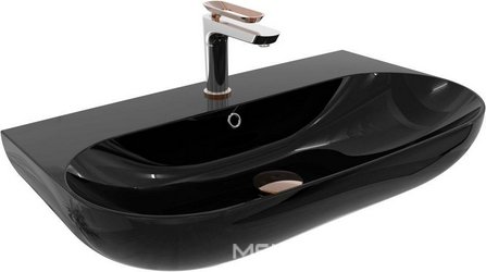 Раковина Bien Vokha MDLS07001FD1B9000 70 см, черная глянец| 70x15x42