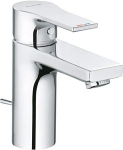 Смеситель для раковины, однорычажный, с дон. клап., гибк.подвод., хром Kludi Zenta SL 482900565