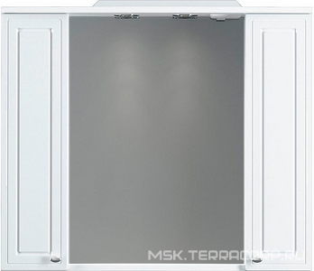 Зеркало-шкаф 85 см, с подсветкой, правое,  для мебели Palace One, цв.белый глянец ZZ Damixa redblu palace one M41MPX0851WG