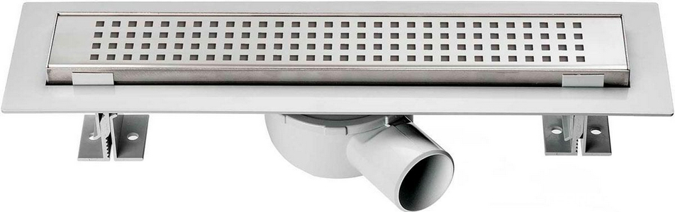 Душевой лоток 800 мм, пропускн.спос-ть 48 л/мин, с перфорир. решеткой, (цв.хром),  ZZ Vincea Say Optima SAY.601.80.P.PITI