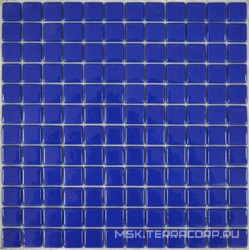 Мозаика 25FL-M-026 (синий кобальт) бассейновая (чип 2.5x2.5) ZZ|31.5x31.5
