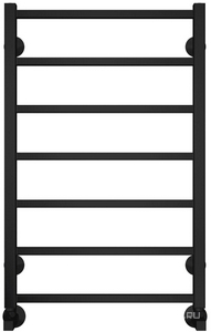 (ЦЕНА ПО ЗАПРОСУ)Полотенцес-ль вод. "" П7 500х800, подкл. ниж., угол. со сгоном, эксцентрики, отраж. в компл., черн. мат. (RAL 9005 матовый), ZZ Terminus Контур 4670078533296  (4670078529657 + RAL 9005 матовый)