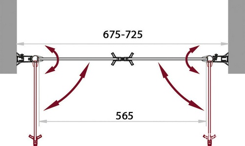 Дверь для душа, в нишу 700(675-725)хh1900мм, 2-х створчатая, распашная, (стекло прозрачн.5мм, фурн.цв.хром),  ZZ BelBagno Sela SELA-B-2-70-C-Cr