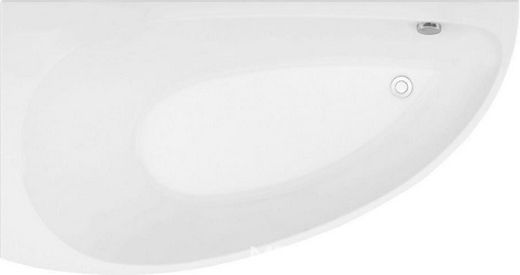 Акриловая ванна Aquanet Augusta 170x90 L с каркасом| 168x89x44