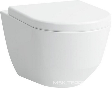 Унитаз подвесной, безободковый Rimless, 530х340, без сиденя, LCC,  ZZ Laufen Laufen Pro 8.2096.6.400.000.1