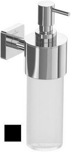 Дозатор настенный, (цв.черный матовый/матовое стекло),  ZZ Villeroy & Boch Elements – Striking TVA152007000K5