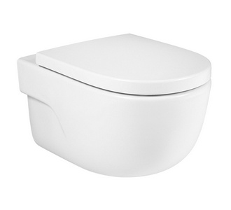 Унитаз подвесной, безободковый, MERIDIAN-N, БЕЗ крышки ZZ Roca Meridian 34624L000