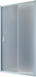 Дверь в нишу ZP NOVO, 135x190 см, двухсекционная раздвижная, профиль матовый хром, стекло сатин, покрытие BriteGuard , ZZ