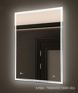 Зеркало прямоугольное 1000х800 мм с подсветкой и без подогрева,  ZZ KVV Kyoto KT10080WH