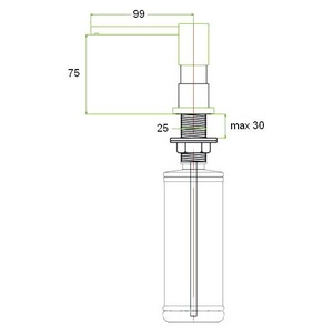Дозатор для жидкого мыла  ZR-22, цв. белый, ZZ Zorg Zorg ZR-22 WHITE
