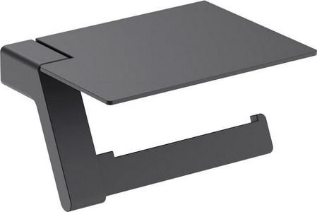 Держатель туалетной бумаги с полкой для телефонаTimo  14043/03, цв черный,  ZZ Timo Selene 14043/03