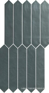 Керамическая плитка для стены APE Ceramica Switch Off Victorian Green Matt 4,3x24,3 n126531