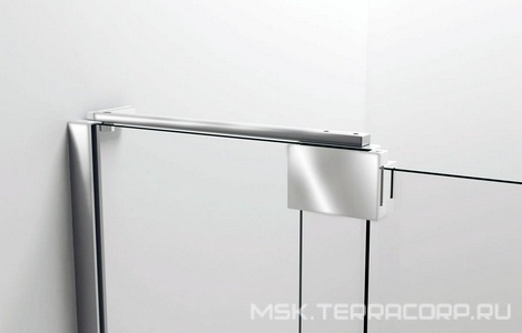 Дверь для душа в нишу, 1112-1212хh2000мм, распашная с неподв.сегментом, правая/левая, (стекло 8мм, прозрачное, фурн.цв.хром), Extra Vincea Exrta VDP-1E1112CL