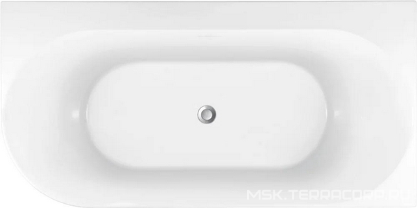 Ванна 1700x780хh600мм, ассиметричная, Правая, интегрированный слив-перелив, д/к цв.хром в компл., (акрил цв.белый),  4 ZZ Allen Brau Priority 2.31004.20B