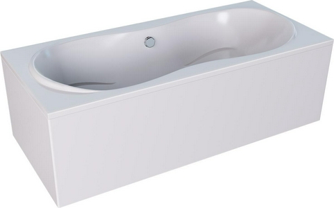 Ванна  170*80 см, акриловая, расположение слива по центру, без каркаса, слива-перелива, цвет белый ZZ 1Marka DINAMIKA 01ди1780