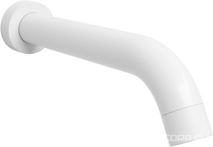 Настенный излив для ванны белый покрытие Soft-touch  A149  210мм ZZ Wasserkraft Универсал A149