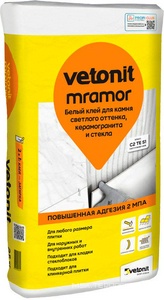 Вебер ветонит клей  Mramor  25 кг.БЕЛЫЙ ZZ Vetonit Vetonit 1021358