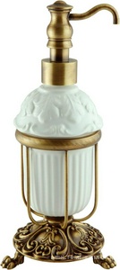 Дозатор настольный, (керамика, держатель цв.бронза),  ZZ Migliore Elisabetta 16995