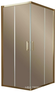 Душевое ограждение , 1200*800*1890 мм, профиль бронза, стекло бронза, БЕЗ поддона ZZ Vegas Glass ZA-F ZA-F 120*80 05 05