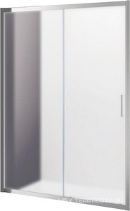 Дверь в нишу 1200(1170-1220)хh1950мм, сдвижная, правая/левая, вход 485мм,(стекло Punto-рифленное 6мм,фурнит.цв.хром),  ZZ Cezares Molveno MOLVENO-BF-1-120-P-Cr