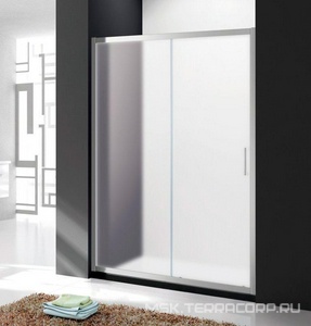 Дверь в нишу 1200(1170-1220)хh1950мм, сдвижная, правая/левая, вход 485мм,(стекло Punto-рифленное 6мм,фурнит.цв.хром),  ZZ Cezares Molveno MOLVENO-BF-1-120-P-Cr